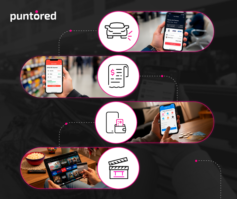 Soluciones de seguridad en pagos digitales para transporte, retail, billeteras electrónicas y entretenimiento.
